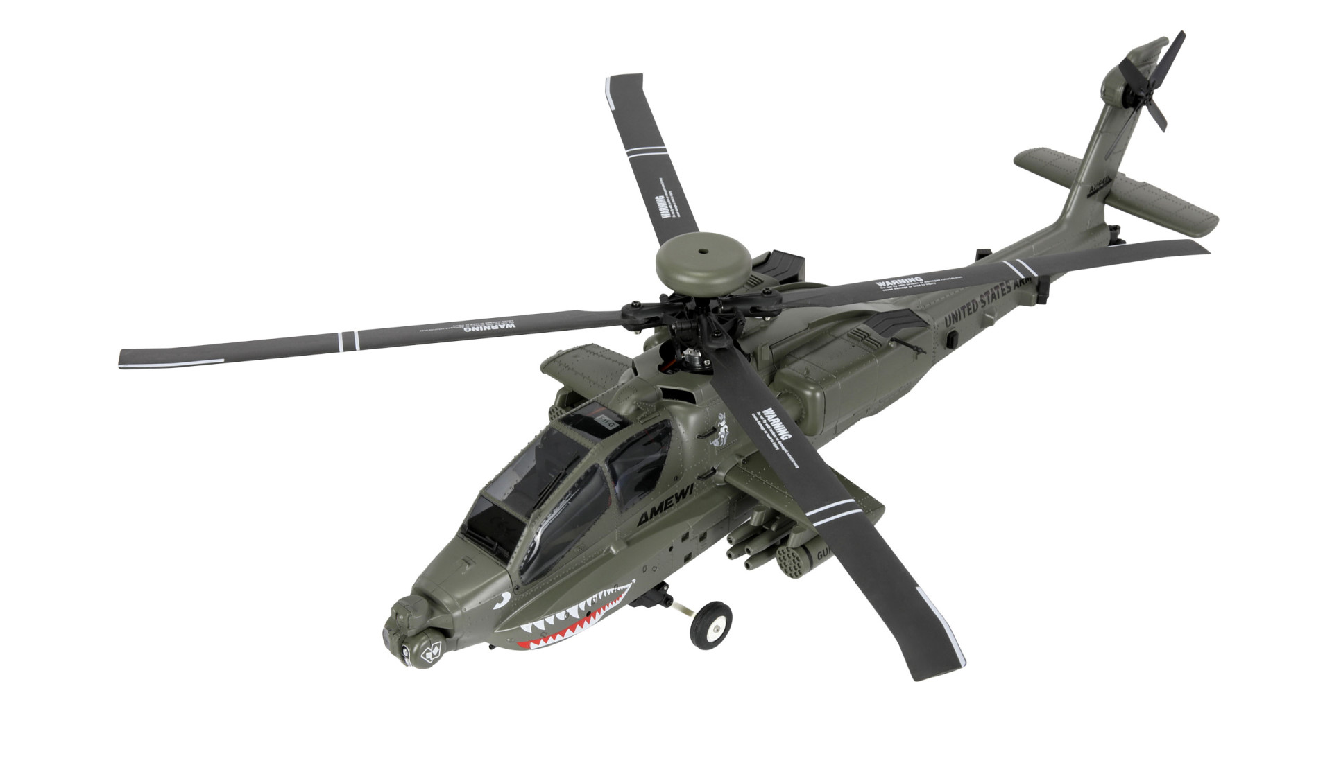 Amewi Apache AH-64D CP Helikopter 6G/3D RTF grün 25368 - Abbildung 5