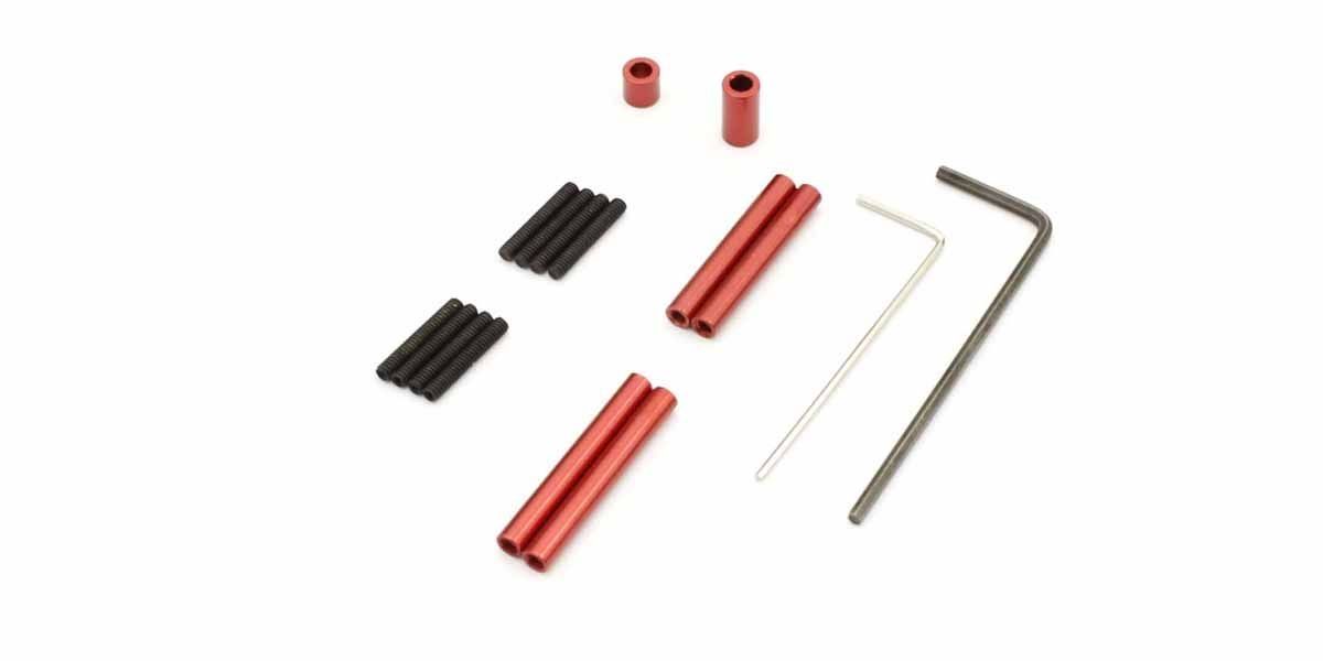 Kyosho Spurstangen Set Alu Rot Mini-Z 4X4 MX01- WB 120mm MXW002R