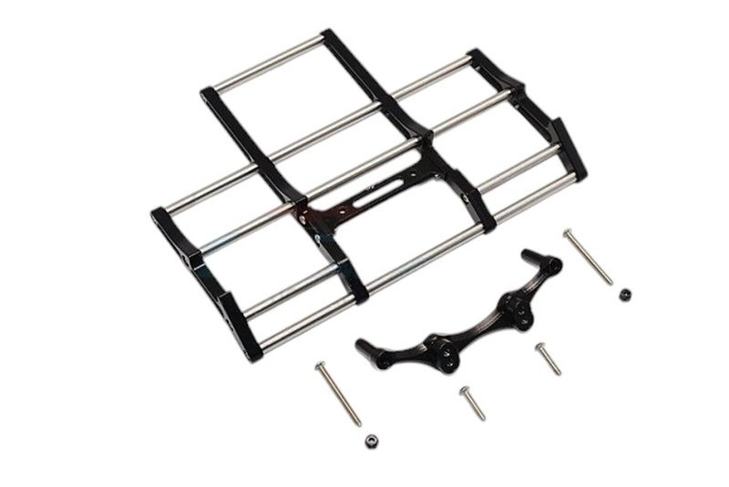 GPM Aluminium Vordere Stoßstange mit Edelstahl-Schrauben TAMIYA TRACTOR TRUCK MERCEDES-BENZ 56348 TRU331BENZBK