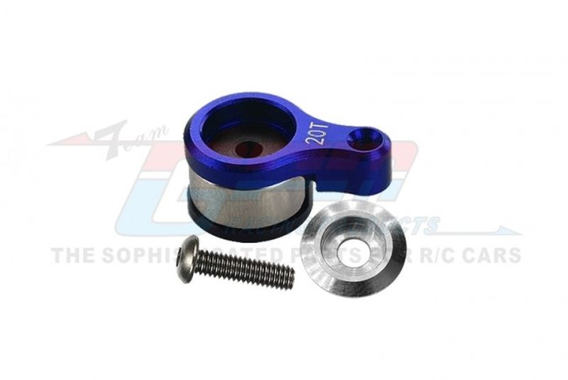 GPM ALUMINUM 20T SERVO HORN W. BUILT-IN SPRING -3PC SET Team Losi Mini-T 2.0 blau LM020TSHNB