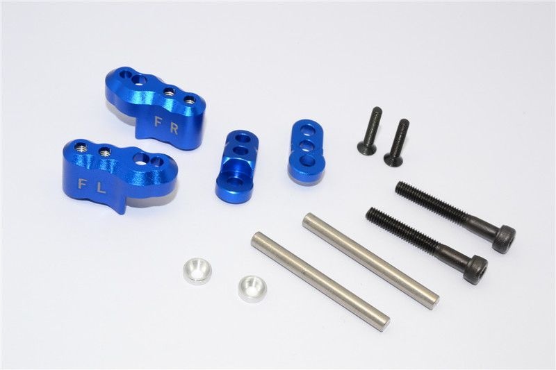 GPM Alu Dämpferbefestigung vorne blau Traxxas X-MAXX