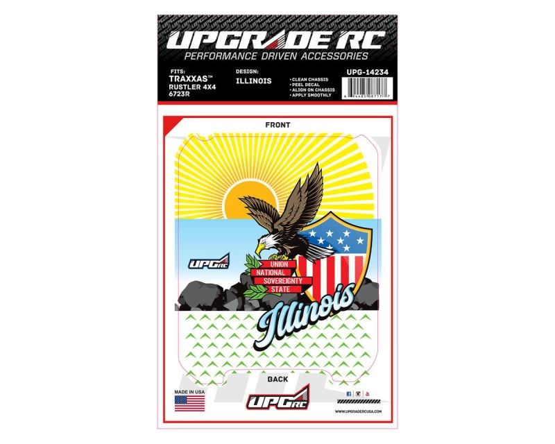 Upgrade RC Chassis Protector for Traxxas Rustler 4x4 (Illinois) (1) nP6
