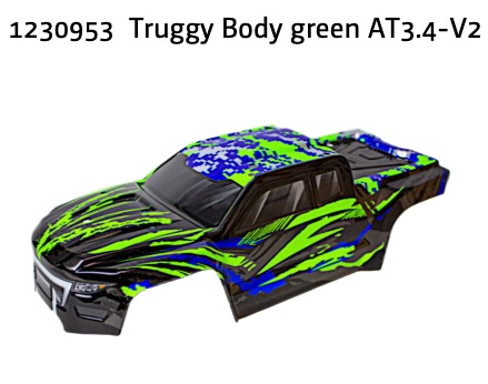 Absima Truggy Karosserie grün AT3.4-V2 1230953