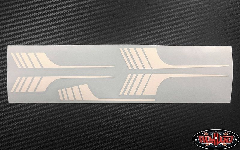 RC4WD Surf Stripes for 1985 4Runner Sheet - White Z-B0210
