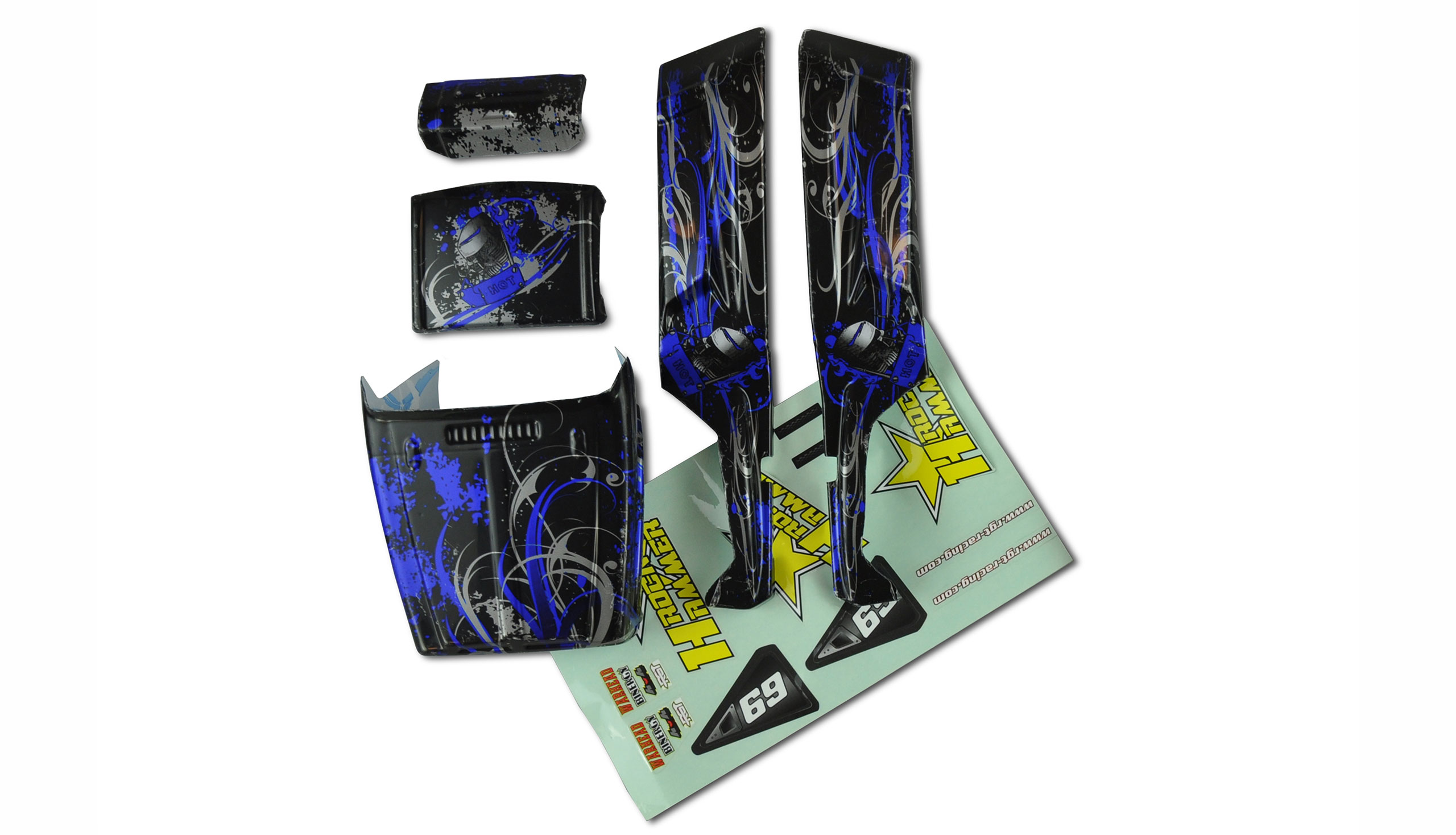 Amewi Karosserie blau RockHammer 13660-2