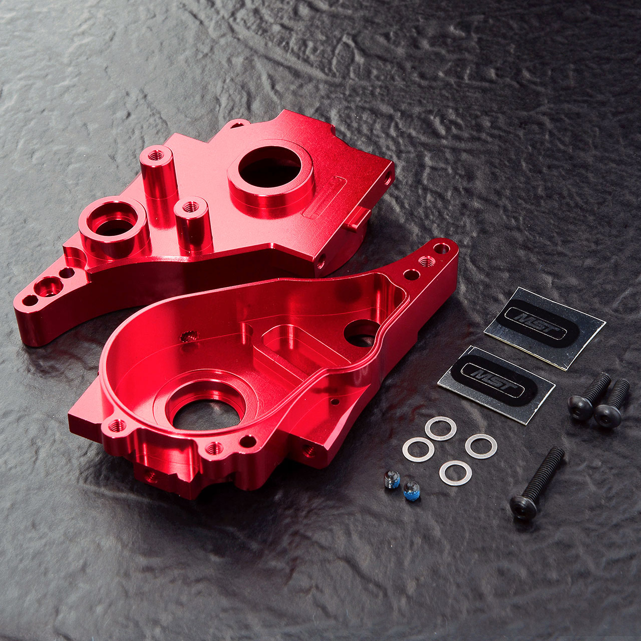 MST-Racing RMX 2.0 alum. spur gearbox set (black) 210642R