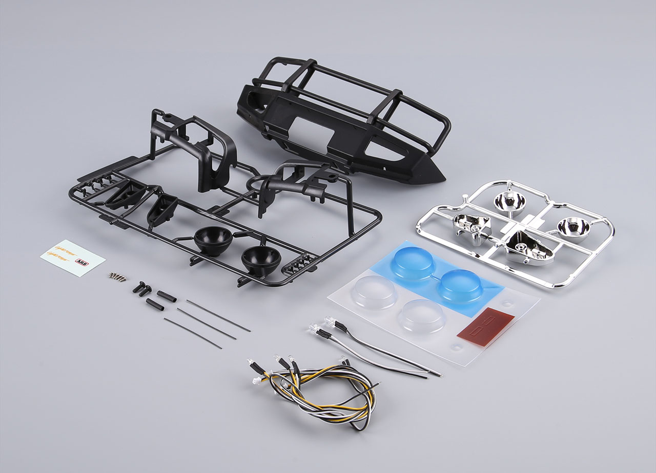 Killerbody Rammschutz mit LED Scheinwerfer Alu schwarz für Traxxas TRX- KB48718