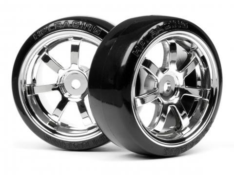 HPI T-Drift Reifen Rays 57S-Pro Felgen (26mm/Chrom) 4739 - Abbildung 1
