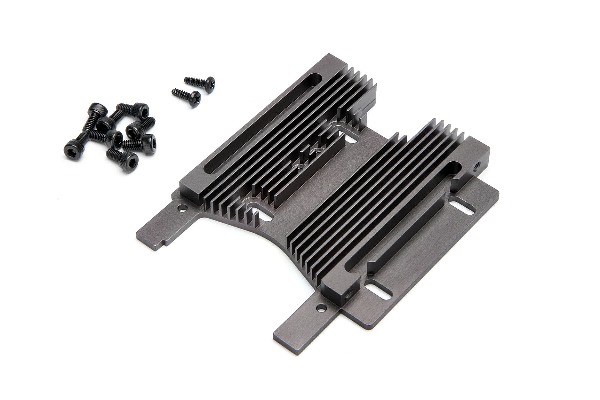 HPI HD MOTORPLATTE/KUEHLRIPPEN 10mm (GRAU/SAV FLUX) 102359