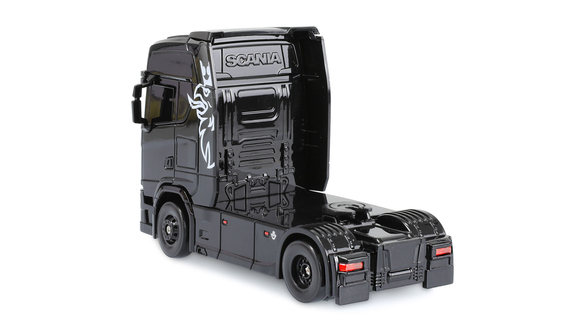 Amewi Scania 730 S Mini LKW mit Kofferauflieger proportional 4WD 1:64 RTR schwarz - Abbildung 7