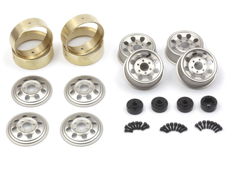 HPI CS-8 Beadlock Stahlfelgen 1.2in (Silber/4St) 161163 - Abbildung 1
