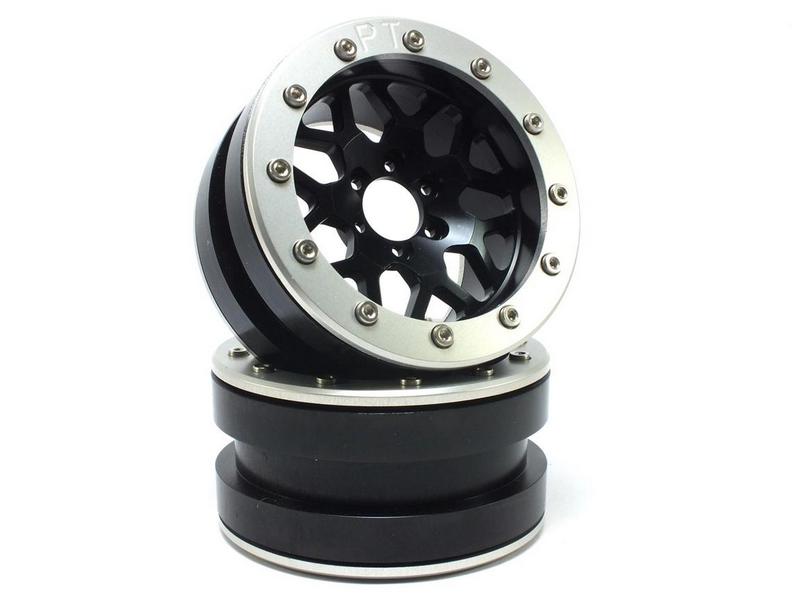 Metsafil Beadlock Wheels PT-MESH black/silver 2.2 (2) ohne Radnabe