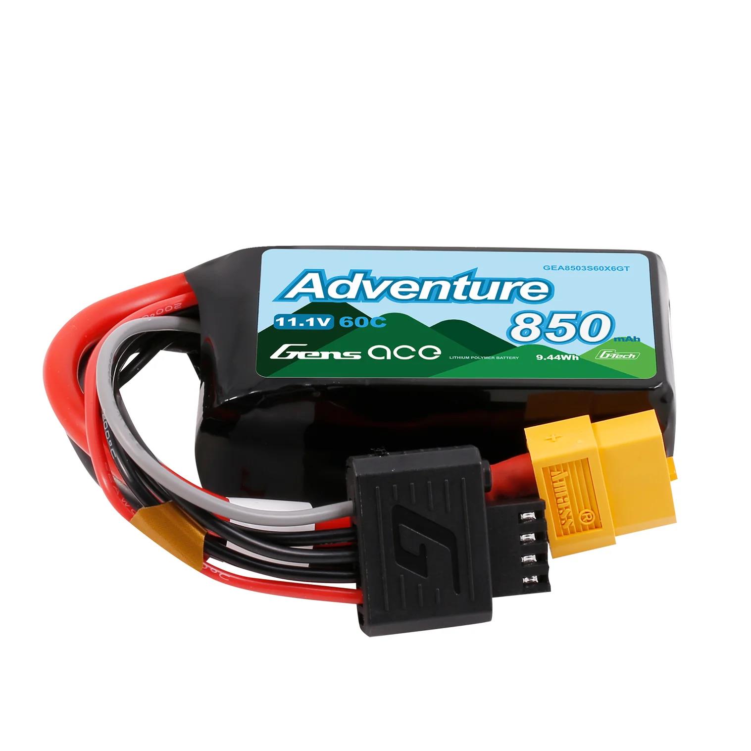 Gens Ace Adventure G-Tech 850mAh 3S1P 11.1V 60C Lipo Akku XT60 GEA8503S60X6GT