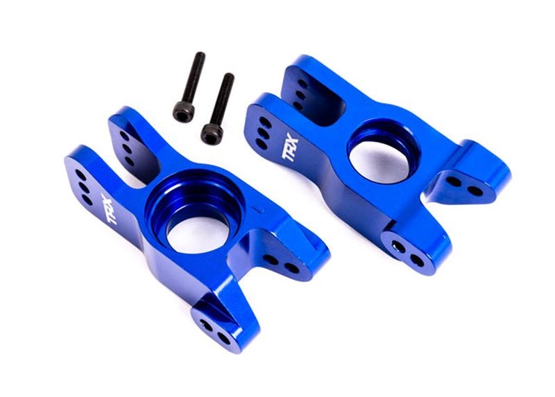 Traxxas Radträger Alu l/r hi blau eloxiert 9552X