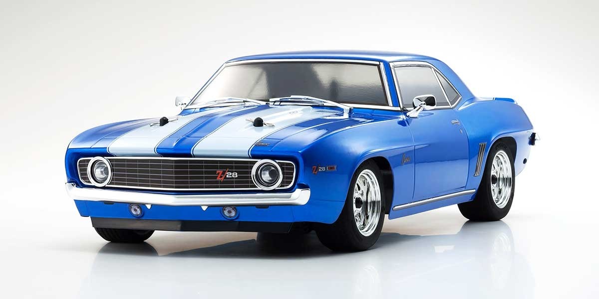 Kyosho FAZER MK2 Chevy Camaro Z28 1969 1:10 Le Mans Blue ReadySet 34418T1C - Abbildung 3