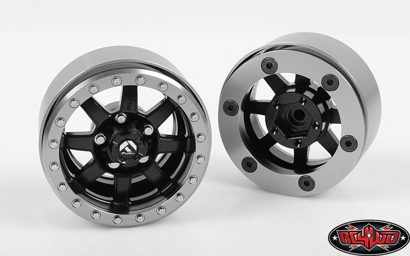 RC4WD Fuel Offroad Trophy 1.9 Beadlock Wheels (Black/Gray) Z-W0202