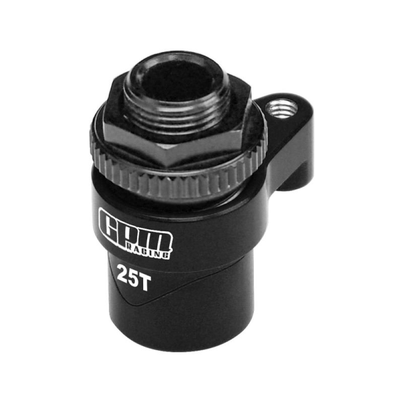 GPM Alu-Servosaver-Set schwarz mit 25T Servohebel TRX MiniMaxx TXMM025TSHBK