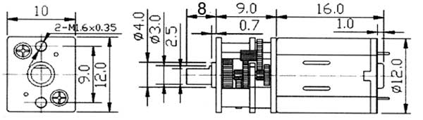 KRICK Micro Pile Getriebemotor 150:1 6V 42204