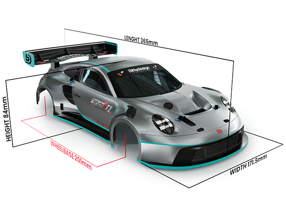 Bittydesign GT12 Body P-GT3R for 1/12 Supastox class BDGT12-PGT3R