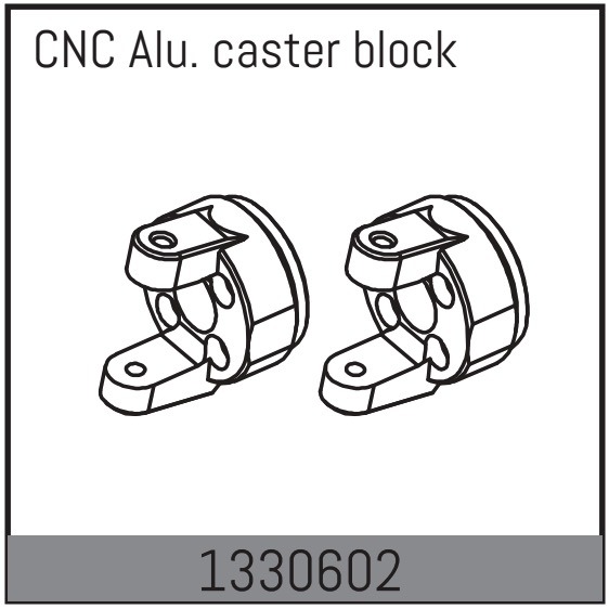 Absima CNC Alu. Caster Block - Yucatan 1330602
