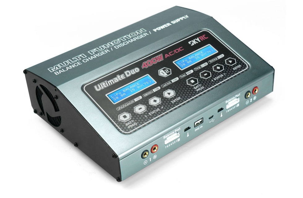 SkyRC D400 AC/DC Ladegerät LiPo 1-7S 20A 2x200W SK-100123