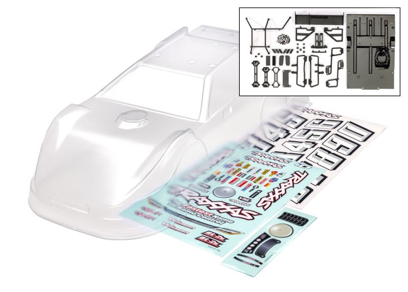 Traxxas Karo klar CLR spätes Modell inkl. Kunststoff-Teile Slash Modified 10423 - Abbildung 1