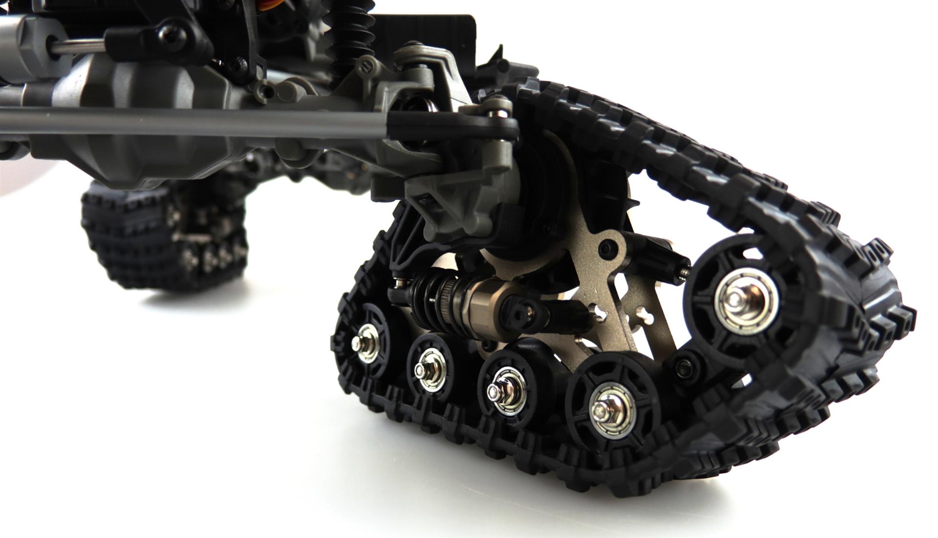 Amewi AMXRock RCX10BTS Scale Crawler Pick-Up 1:10, RTR Militär grün 22462
