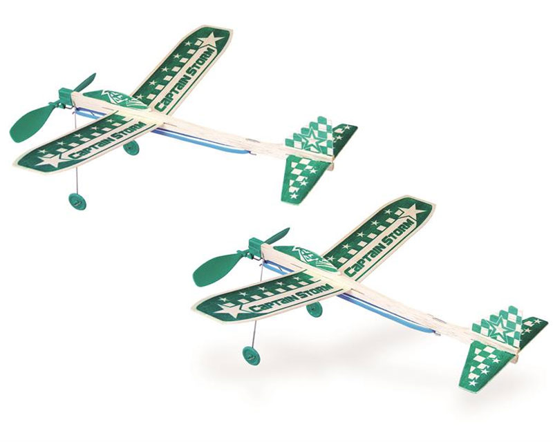 Guillow Captain Storm Gummimotormodell  2er Pack 44T