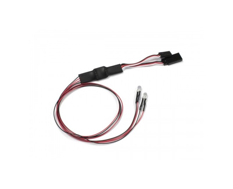 Kyosho Beleuchtungssatz 2 LED (Diam=5/L=400) 2x Rot 97054-2R-B