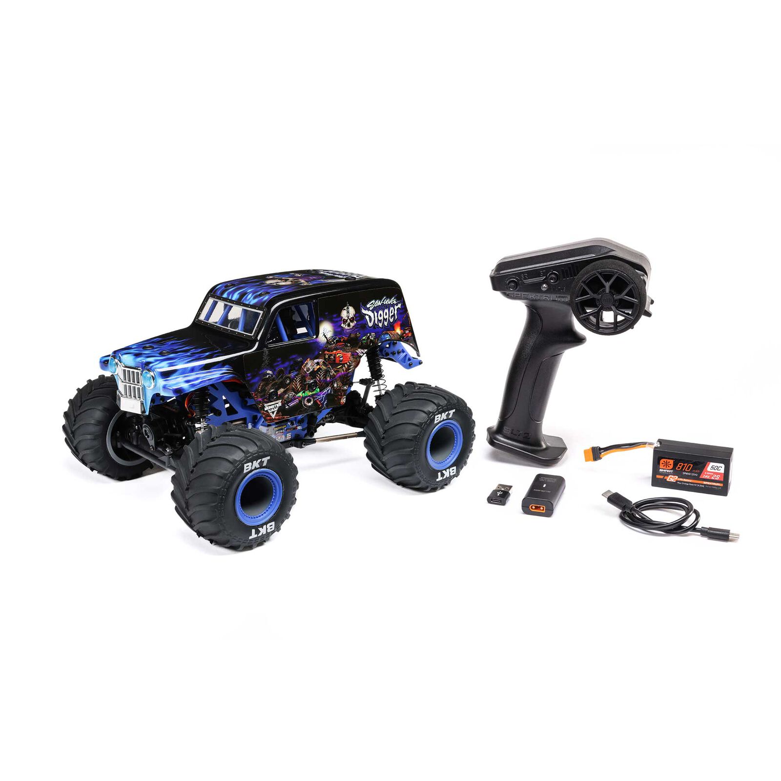 Losi Mini LMT Son Uva Digger 1/18 4WD Monster Truck LOS01026T2