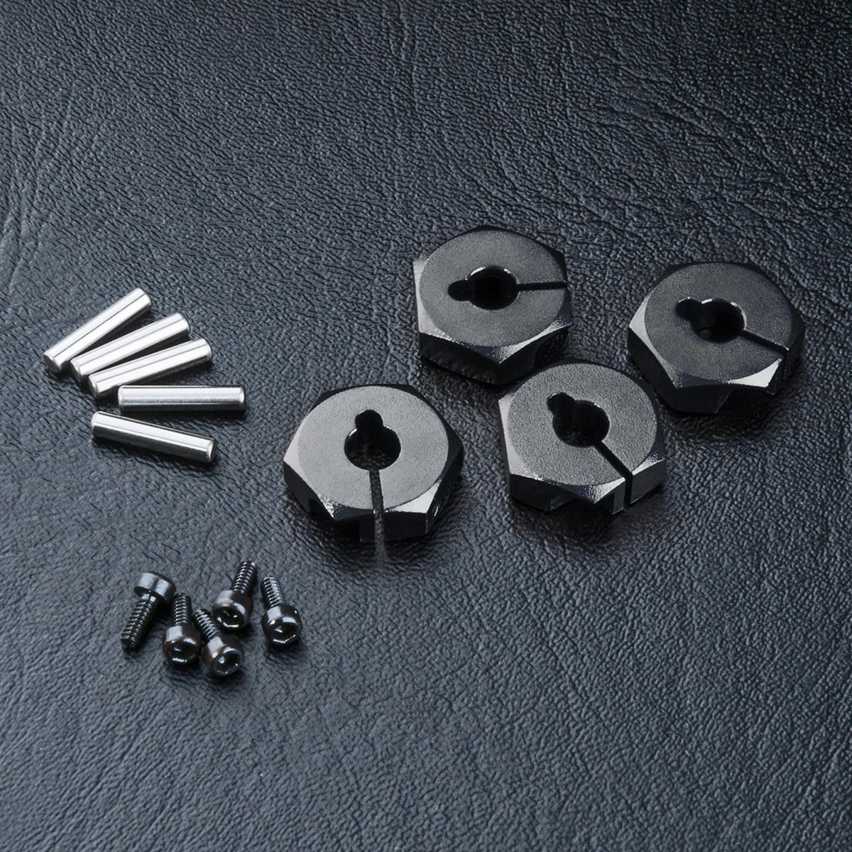 820044BK Radmitnehmer Alu 4mm schwarz (4 Stück)