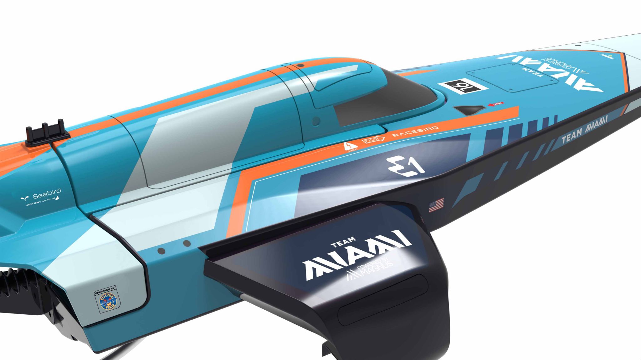 Miami Light Rtr Joysway E1 Racebird Hydrofoil Boat Team Miami1/14 Rennboot RTR 8608MIAMI