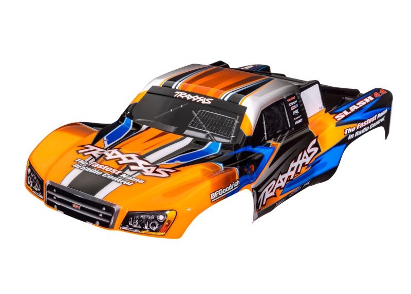 Traxxas Karo Slash (passt auch Slash VXL & Slash 2WD) orange/blau, k 6928T