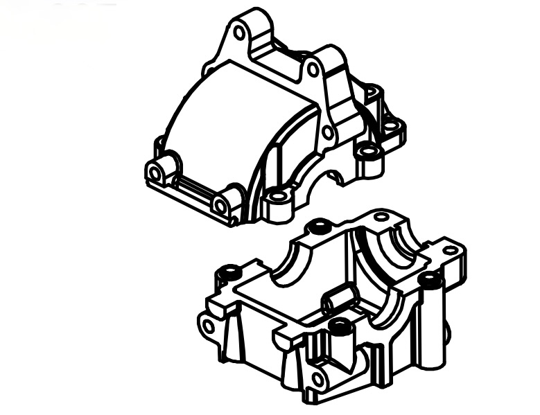 Absima Front Gear Box 1610106