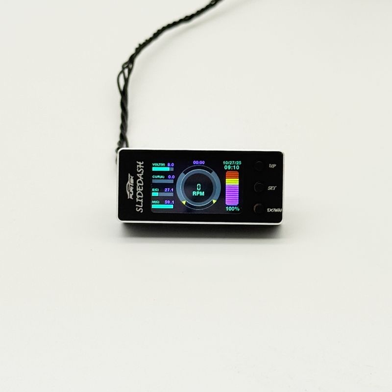 FURITEK Slide Dash OLED Display Telemetry & Config - Black Edition für PIXI 1/10 ESC FUR-2736