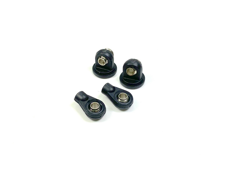 Absima Kugelkopfset f. Standard-Dämpfer 50mm-62mm (2 Paar) 2330050 - Abbildung 1