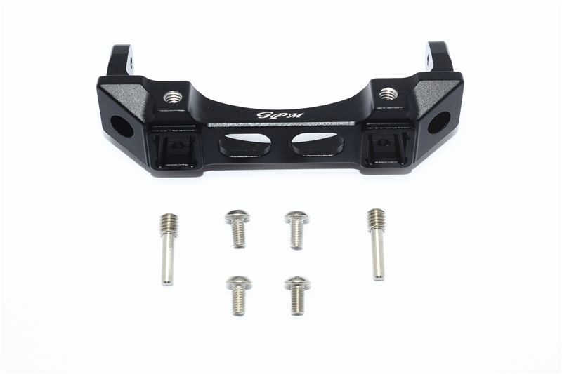 GPM Alu Bumperbefestigung vorn schwarz Traxxas Traxxas4