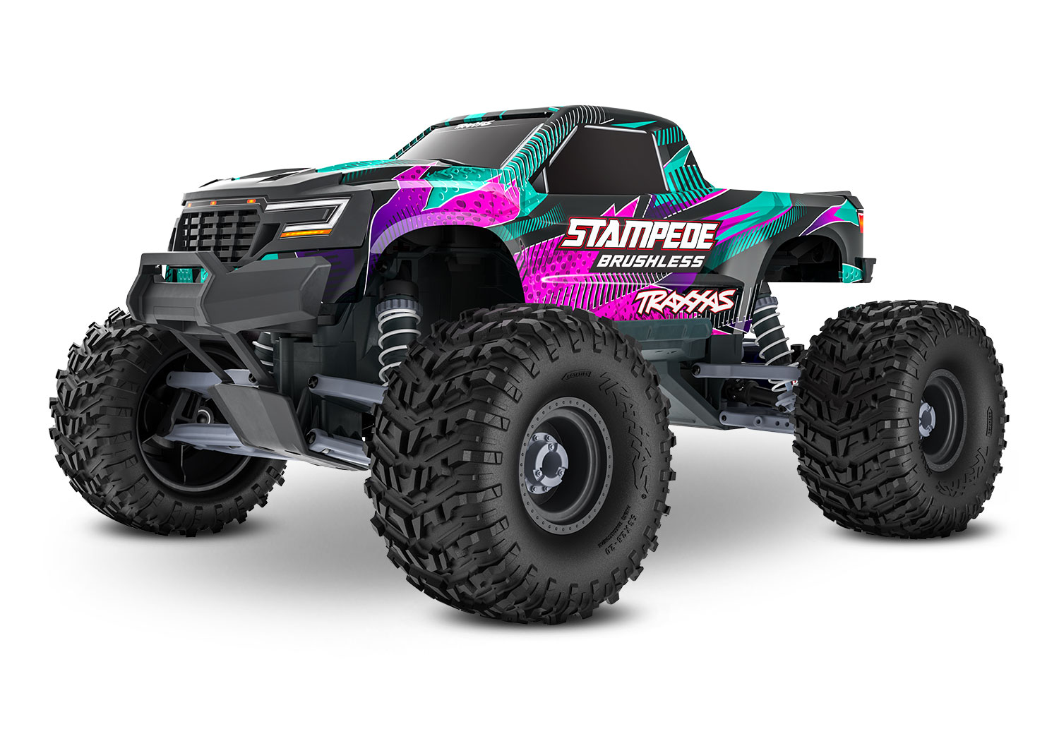Traxxas Stampede 2WD VX3 Brushless Monster Truck Pink 1/10 RTR 136454-4 - Abbildung 1