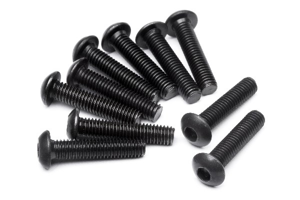 HPI Flachkopfschraube M3x14mm (Innensechsk./10St) 100559