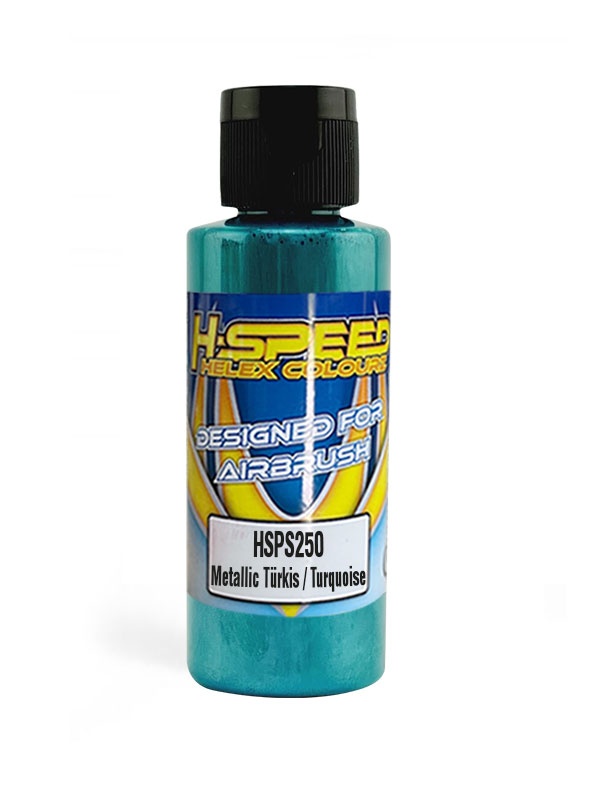 H-SPEED Lexan Airbrush Farbe 60 ml Metallic Türkis / Turquoise HSPS250