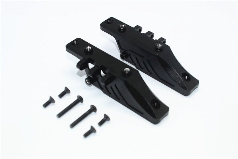 GPM Alu Getriebeboxbefestigung schwarz Axial Wraith