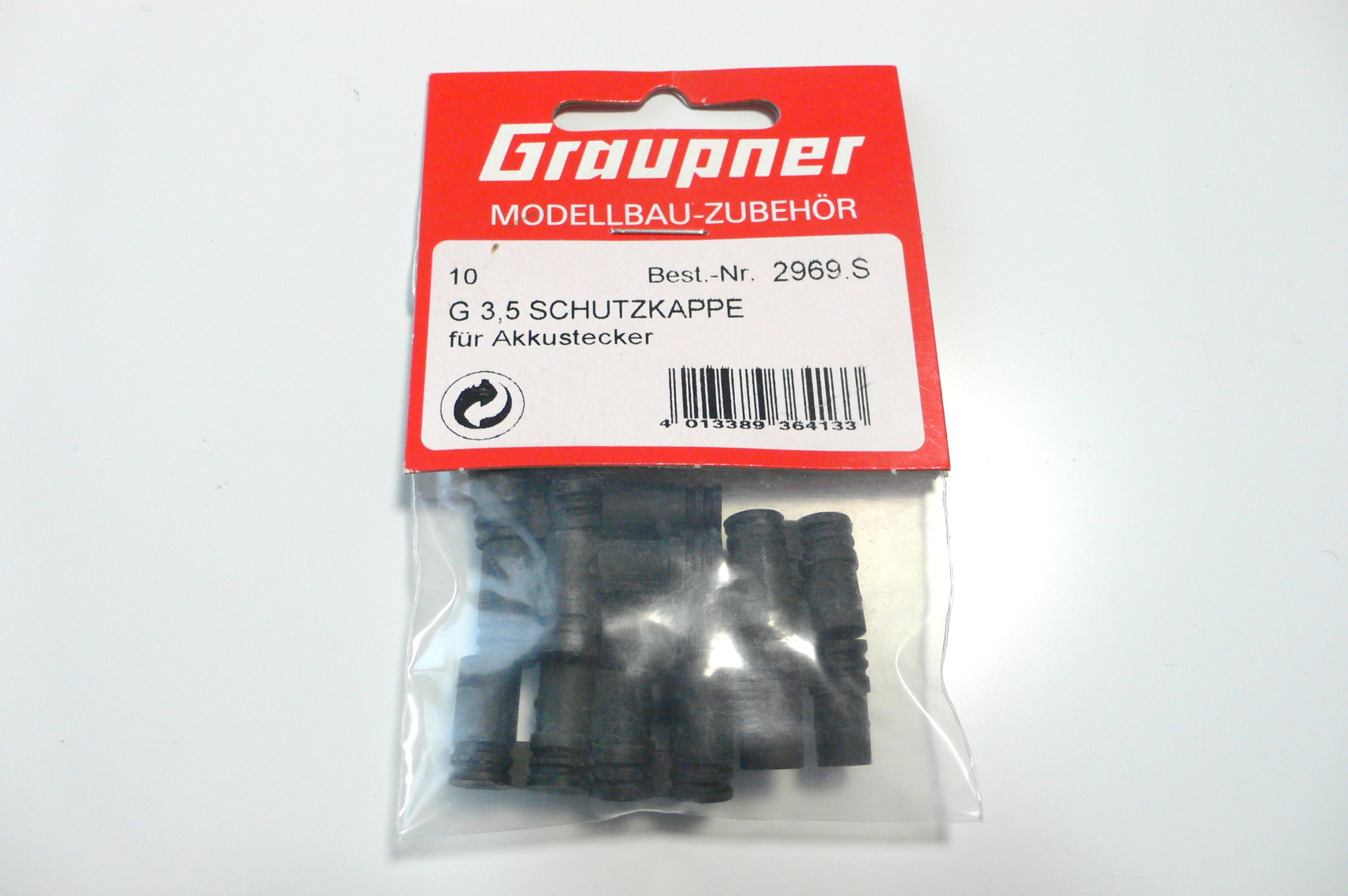 Graupner 2969.S G3,5 Schutzkappe für Akkustecker (10St.)