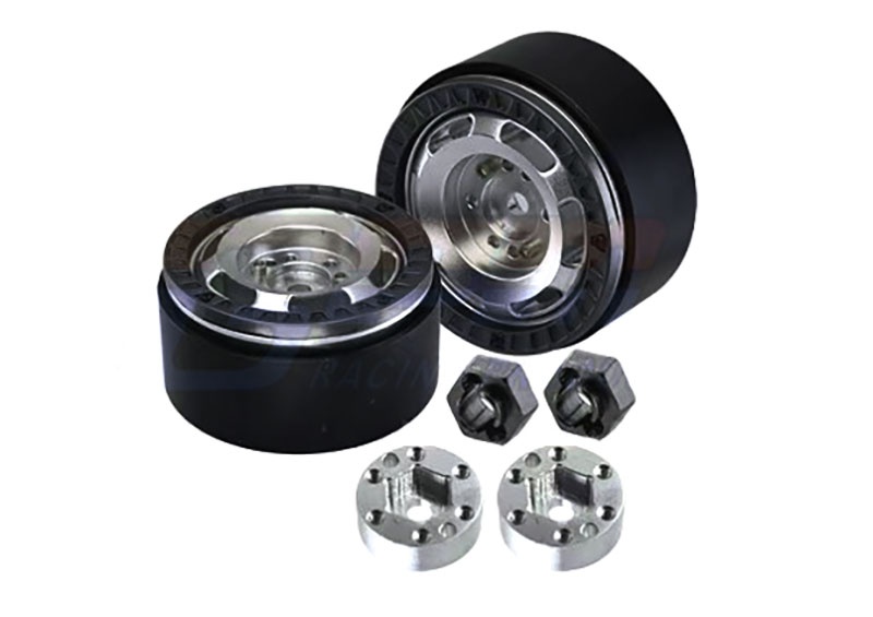 GPM Beadlock 1.33 6-Loch-Felgen Alu schwarz 37x20mm (2) Traxxas-4M, SCX24