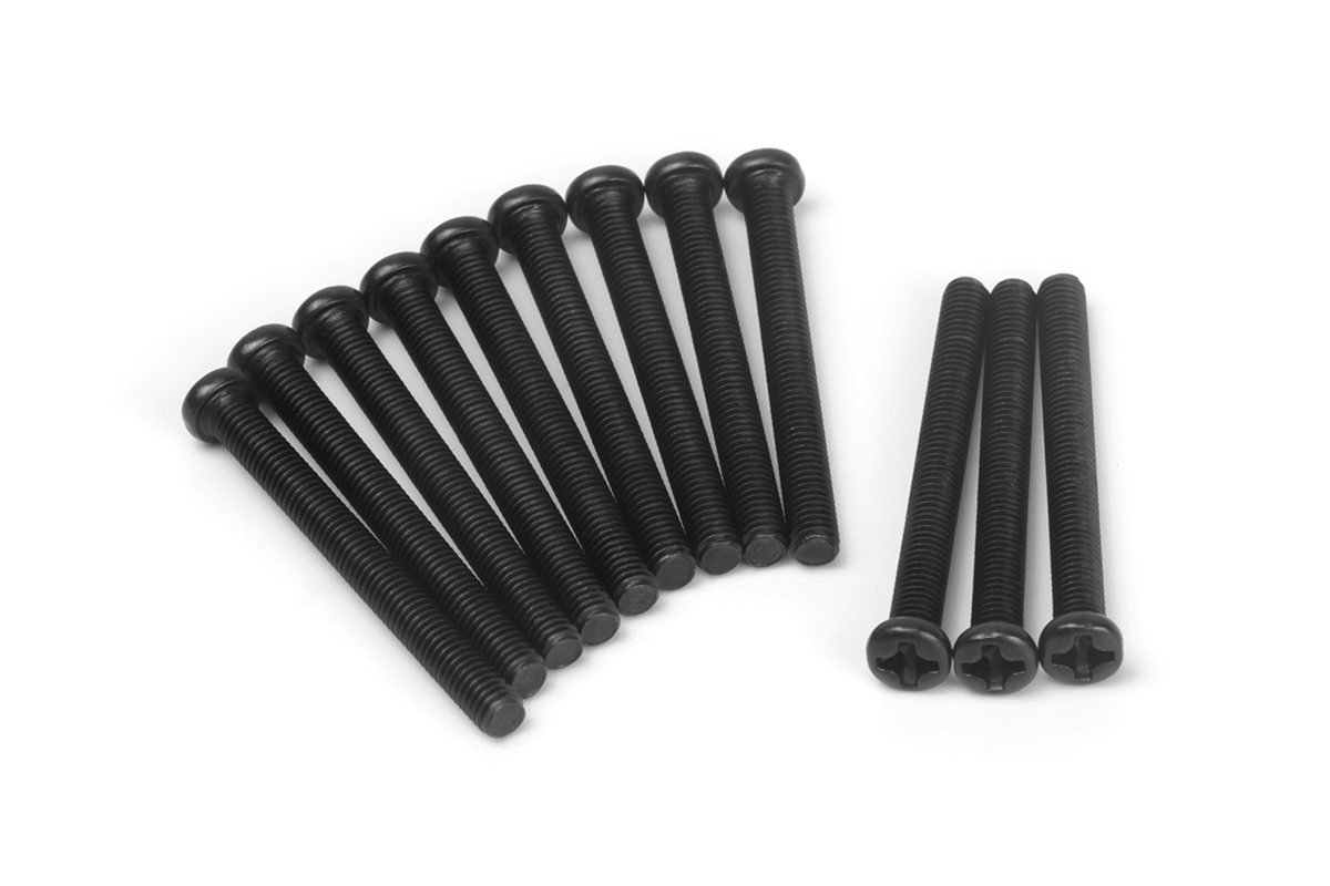 Blackzon Rundkopfschrauben 3×30mm (12St.) 540459