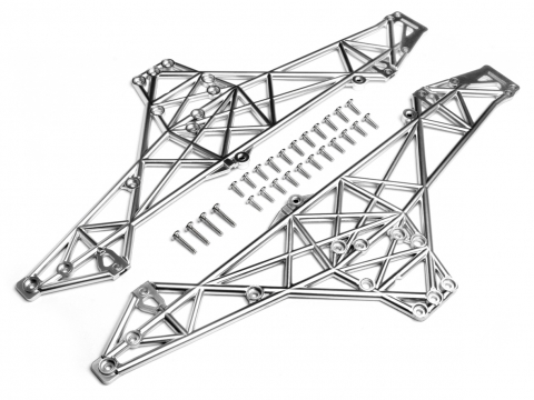 HPI Chassis Set (Matt Chrom/Wheely King) 85254