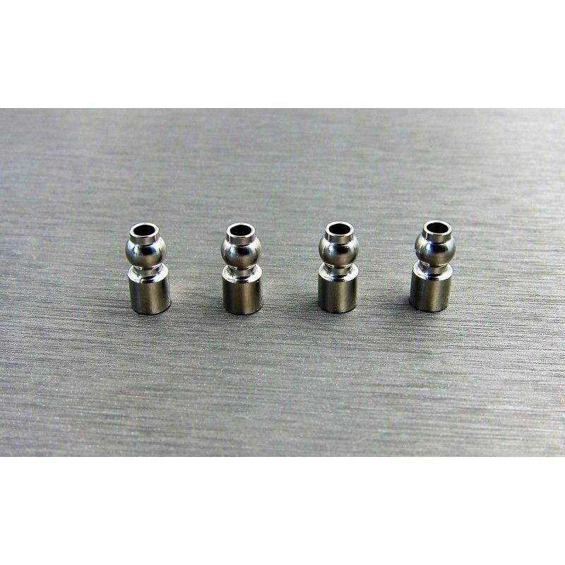 SAMIX Edelstahl Dämpferbefestigung 5.8mm oben für Axial SCX10-3 SCX3-58US
