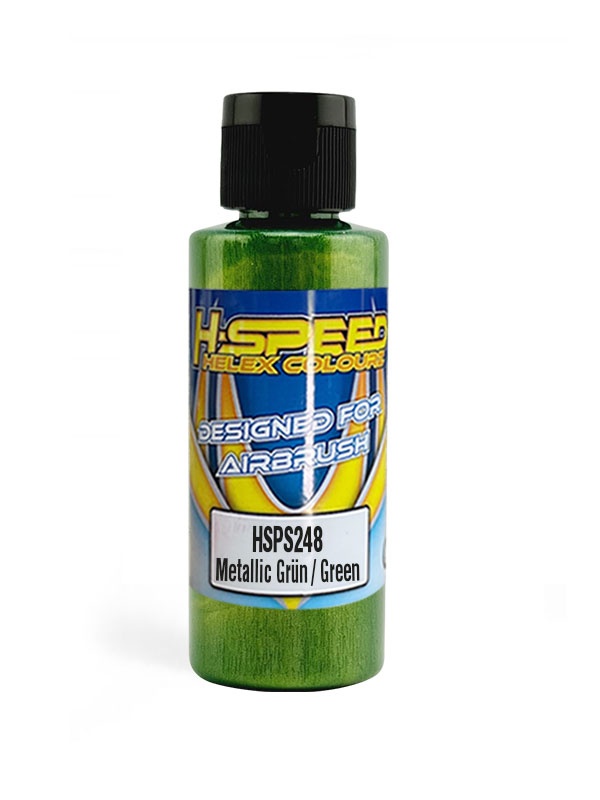 H-SPEED Lexan Airbrush Farbe 60 ml Metallic Grün / Green HSPS248