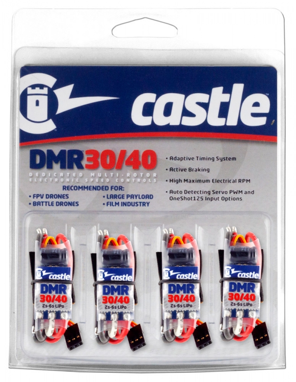 Castle DMR 30/40 Multirotor ESC (4)* 010-0156-00