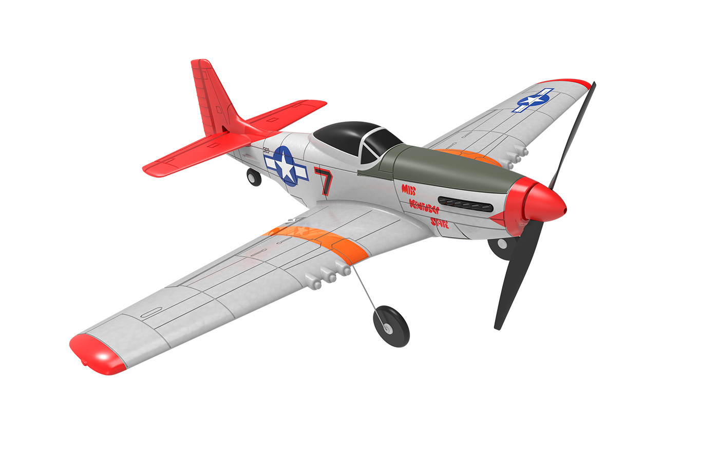 Modster MDX Mustang P-51D Elektromotor RTF inkl. 6-Achs-Fluglagensta MD10041