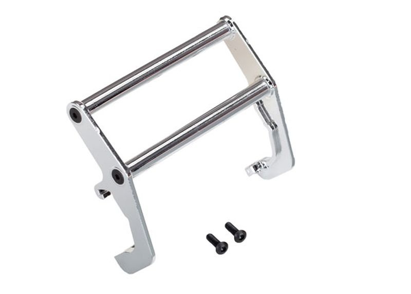 Traxxas 8138 Push Bar Bumper chrom (montiert) passt 8137 Bumper - Abbildung 1